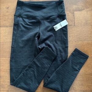 NWT Hyba black and blue 7/8 leggings